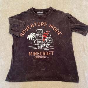 Youth Cotton Minecraft Adventure Mode Time to Mine 2009 Surf Graphic Tee SzL